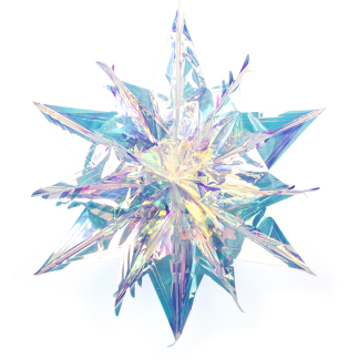 House of Seasons Kerstster | House of Seasons | 90 x 80 x 34 cm (Iriserend, Kunststof) 1162314 K151000700 - 1
