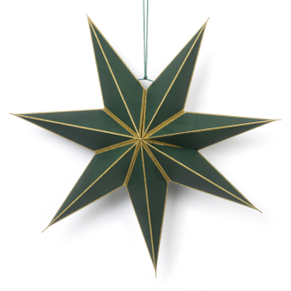 House of Seasons Papieren kerstster | House of Seasons | Ø 60 cm (7-punts, Binnen, Groen) 1161439 K151000637 - 1
