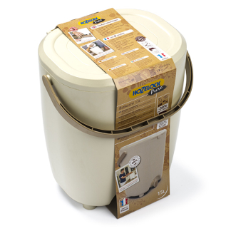 Hozelock Compostbak | Hozelock | 16 liter (Gerecycleerd kunststof, Beige) 100-100-498 K170116453 - 