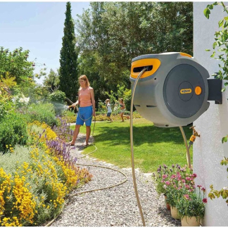 Hozelock Wandslangenbox | Hozelock | 30 meter (Incl. tuinspuit, koppelstukken en tuinspuit, Vergrendeling) 24033535 K170505386 - 6