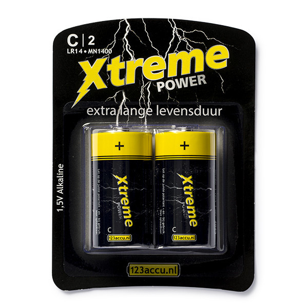 sla Observeer Kort leven C LR14 batterij - Xtreme Power - 2 stuks (Alkaline, 1.5 V) Huismerk  Kabelshop.nl