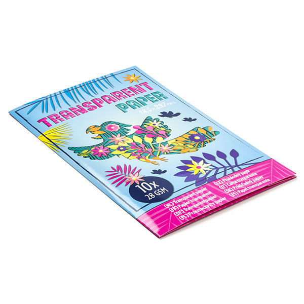 Huismerk Doorzichtig papier | 18.5 x 29.7 cm | 10 vellen (10 kleuren, FSC) SC970 K071000093 - 1