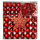 Huismerk Kerstballen - Complete set (45 stuks, Slinger, Piek, Rood) CAN103320 K151000001 Huismerk Kerstballen - Complete set (45 stuks, Slinger, Piek, Rood) CAN103320 K151000001