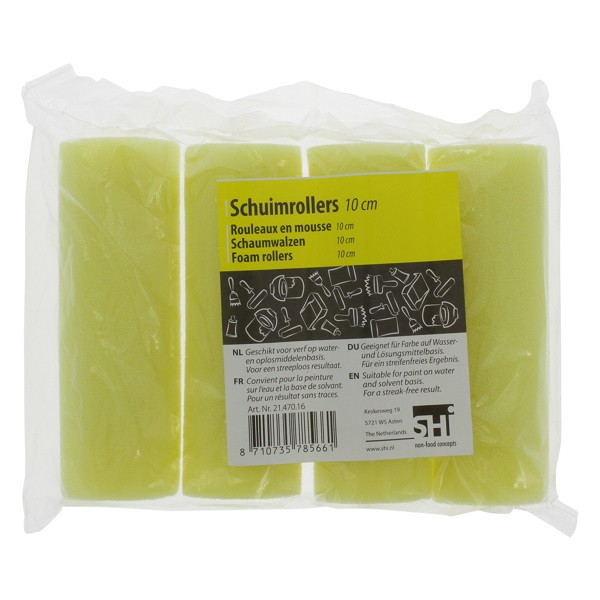 Huismerk Schuimroller | 4-delige set | 10 cm breed (Universeel) 21.470.16 K180106984 - 1