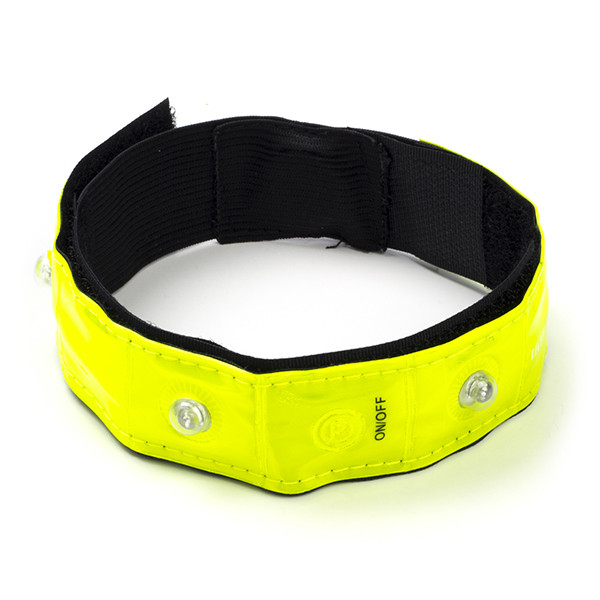 IKZI LED armband | IKZI (Unisize, led, Batterijen, Reflecterend, Neon geel) RR1955 K170404573 - 1
