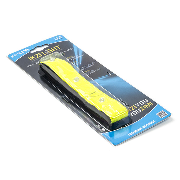 IKZI LED armband | IKZI (Unisize, led, Batterijen, Reflecterend, Neon geel) RR1955 K170404573 - 2