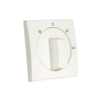 ION Industries Centraalplaat | ION Industries | E1 (Draaiknop, 3 standen, Mat wit) 66.119.12 K180107618 - 2