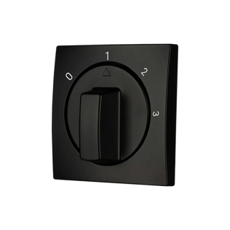 ION Industries Centraalplaat | ION Industries | E1 (Draaiknop, 3 standen, Mat zwart) 66.117.12 K180107619 - 3