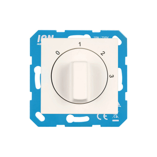 ION Industries Centraalplaat  | ION Industries | V1/J1 (Draaiknop, 3 standen, Mat wit) 66.009.12 K180107621 - 4