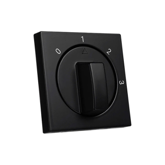 ION Industries Centraalplaat  | ION Industries | V1/J1 (Draaiknop, 3 standen, Mat zwart) 66.007.12 K180107622 - 2