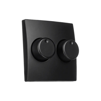 ION Industries Dimmerknop | ION Industries | E1 (Duo, Mat zwart) 66.117.86 K180107607 - 3