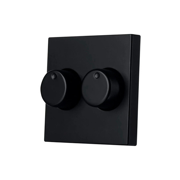 ION Industries Dimmerknop | ION Industries | V1/J1 (Duo, Mat zwart) 66.007.86 K180107610 - 2