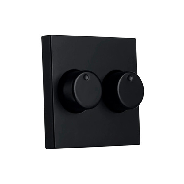 ION Industries Dimmerknop | ION Industries | V1/J1 (Duo, Mat zwart) 66.007.86 K180107610 - 3