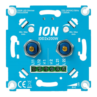 ION Industries Inbouwdimmer | ION Industries (Led, Duo, 2x 0.3 tot 200W) 66.099.55 K180106672 - 1