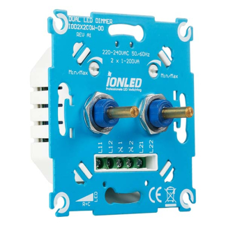 ION Industries Inbouwdimmer | ION Industries (Led, Duo, 2x 0.3 tot 200W) 66.099.55 K180106672 - 3