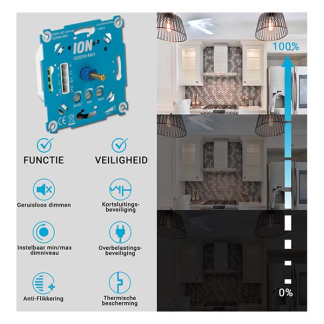 ION Industries Inbouwdimmer | ION Industries (Led, Enkel, 0.3 tot 200W) 66.099.50 K180105522 - 6