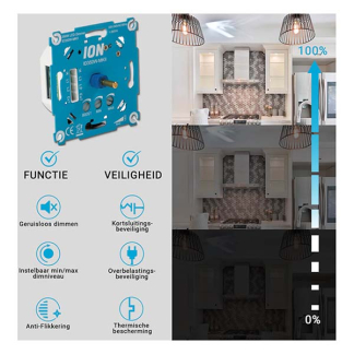 ION Industries Inbouwdimmer | ION Industries (Led, Enkel, 0.3 tot 350W) 66.099.51 K180106673 - 5