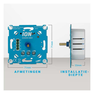 ION Industries Inbouwdimmer | ION Industries (Led, Enkel, 0.3 tot 350W) 66.099.51 K180106673 - 7