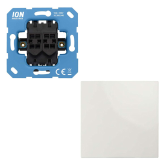 ION Industries Kruisschakelaar | ION Industries | E1 (Inbouw, Mat wit)  K180108086 - 1