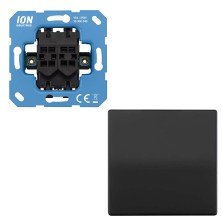 ION Industries Kruisschakelaar | ION Industries | V1/J1 (Inbouw, Zwart)  K180108085 - 1