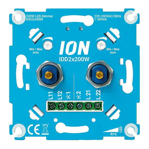 ION Industries Led duo dimmer | ION Industries (Inbouw, 2x 0.3 tot 200W) 66.099.55 K180106672 - 1
