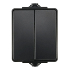 ION Industries Schakelaar voor buiten | ION Industries | Serie (230V, 10A, IP54, 65 x 75 x 53mm, Mat Zwart) 66.946.02 K100100528 - 1