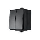 ION Industries Schakelaar voor buiten | ION Industries | Serie (230V, 10A, IP54, 65 x 75 x 53mm, Mat Zwart) 66.946.02 K100100528 - 2