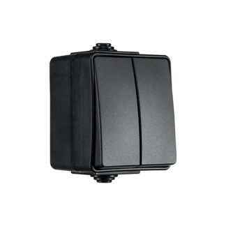 ION Industries Schakelaar voor buiten | ION Industries | Serie (230V, 10A, IP54, 65 x 75 x 53mm, Mat Zwart) 66.946.02 K100100528 - 3