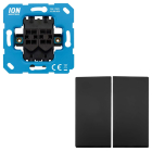 ION Industries Serieschakelaar | ION Industries | E1 (Inbouw, Zwart)  K180108094 - 1