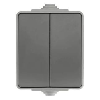 ION Industries Serieschakelaar voor buiten | ION Industries (IP54, Mat grijs) 66.944.02 K100100518