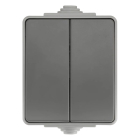 Serieschakelaar voor buiten | ION Industries (IP54, Mat grijs)