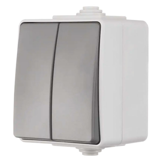 ION Industries Serieschakelaar voor buiten | ION Industries (IP54, Mat grijs) 66.944.02 K100100518 - 2