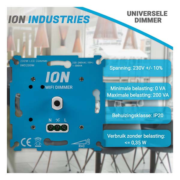ION Industries Slimme led dimmer | ION Industries (Inbouw, Wifi, 0.3 tot 200W) 66.099.60 K180106674 - 7
