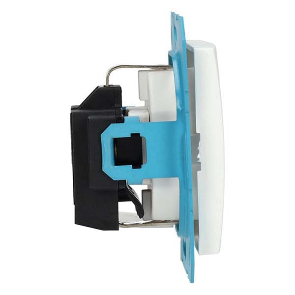 ION Industries Stopcontact | ION Industries | E1 (Inbouw, Randaarde, Aanraakbeveiliging, Mat wit) 66.119.41 K180107663 - 2