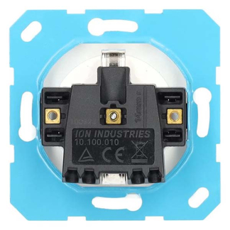 ION Industries Stopcontact | ION Industries | E1 (Inbouw, Randaarde, Aanraakbeveiliging, Mat wit) 66.119.41 K180107663 - 3