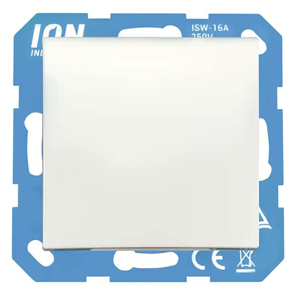 ION Industries Stopcontact | ION Industries | E1 (Inbouw, Randaarde, Klapdeksel, Aanraakbeveiliging, Mat wit) 66.119.43 K180107669 - 2