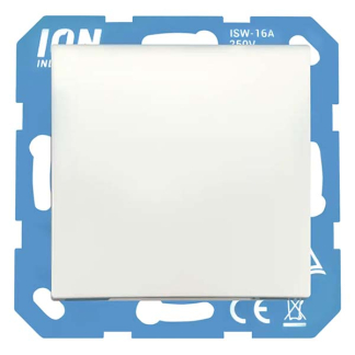 ION Industries Stopcontact | ION Industries | E1 (Inbouw, Randaarde, Klapdeksel, Aanraakbeveiliging, Mat wit) 66.119.43 K180107669 - 2