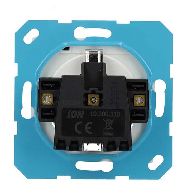 ION Industries Stopcontact | ION Industries | E1 (Inbouw, Randaarde, Klapdeksel, Aanraakbeveiliging, Mat wit) 66.119.43 K180107669 - 4