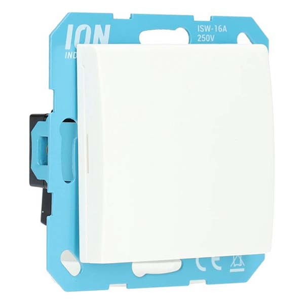 ION Industries Stopcontact | ION Industries | E1 (Inbouw, Randaarde, Klapdeksel, IP44, Mat wit) 66.119.44 K180107675 - 5
