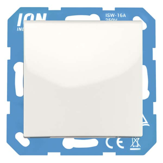 ION Industries Stopcontact | ION Industries | E1 (Inbouw, Randaarde, Klapdeksel, IP44, Wit) 66.116.44 K180107674 - 2