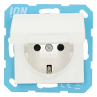 ION Industries Stopcontact | ION Industries | E1 (Inbouw, Randaarde, Klapdeksel, Mat wit) 66.119.43 K180107669 - 1
