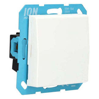 ION Industries Stopcontact | ION Industries | E1 (Inbouw, Randaarde, Klapdeksel, Mat wit) 66.119.43 K180107669 - 5