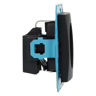 ION Industries Stopcontact | ION Industries | E1 (Inbouw, Randaarde, Mat zwart) 66.117.42 K180107661 - 2