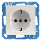 ION Industries Stopcontact | ION Industries | J1/V1 (Inbouw, Randaarde, Mat wit) 66.009.42 K180107687 - 1