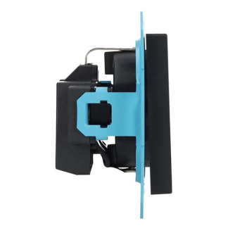 ION Industries Stopcontact | ION Industries | J1/V1 (Inbouw, Randaarde, Mat zwart) 66.007.42 K180107688 - 2