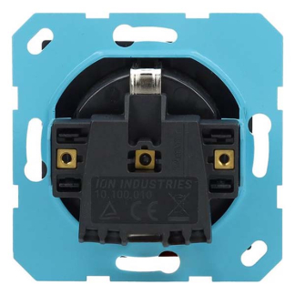 ION Industries Stopcontact | ION Industries | J1/V1 (Inbouw, Randaarde, Mat zwart) 66.007.42 K180107688 - 3