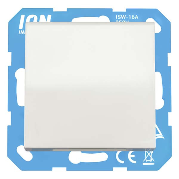 ION Industries Stopcontact | ION Industries | V1/J1 (Inbouw, Randaarde, Klapdeksel, Aanraakbeveiliging, Wit) 66.006.43 K180107672 - 2