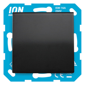 ION Industries Stopcontact | ION Industries | V1/J1 (Inbouw, Randaarde, Klapdeksel, Aanraakbeveiliging, Zwart) 58.007.43 K180108121 - 1