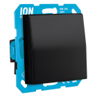 ION Industries Stopcontact | ION Industries | V1/J1 (Inbouw, Randaarde, Klapdeksel, Aanraakbeveiliging, Zwart) 58.007.43 K180108121 - 2