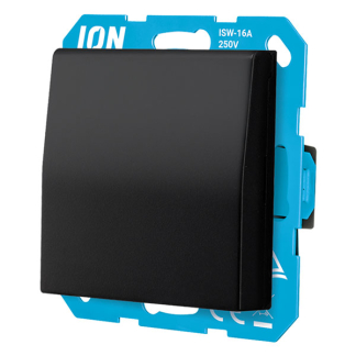 ION Industries Stopcontact | ION Industries | V1/J1 (Inbouw, Randaarde, Klapdeksel, Aanraakbeveiliging, Zwart) 58.007.43 K180108121 - 3